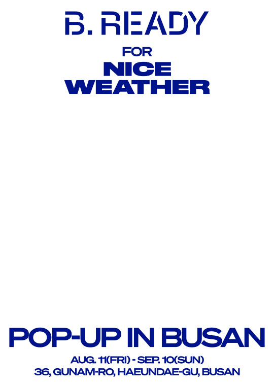 '비레디X나이스웨더' 부산 팝업 포스터. 아모레퍼시픽 제공